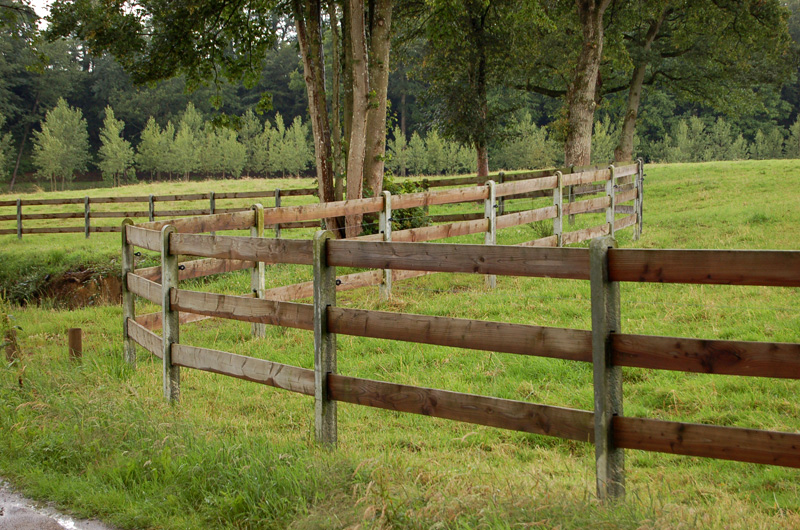 cloture bois chevaux 35